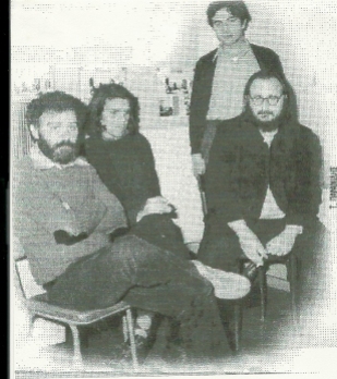 Μανώλης Ρασούλης & Νίκος Ξυδάκης & Διονύσης Σαββόπουλος το 1977 στην ηχογράφηση του δίσκου "Η εκδίκηση της Γυφτιάς"