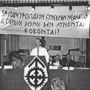 1998-10-24 - Θεσσαλονίκη - Στέφανος Γκέκας στο βήμα 5ο ΠανευρωπαΊκό Συνέδριο + Horst Mahler - ΑΝΤΕΠΙΘΕΣΗ, Α.Τ. 02, 03-1999, σελ. 14