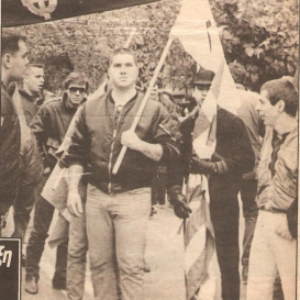 1987, διαδήλωση νεοναζί εθνικιστών Skinheads Oi.