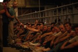 09 Aug 1992, Manjaca, Bosnia and Herzegovina --- Prisoners of War in Serbian Military Camp --- Image by © Patrick Robert/Sygma/Corbis